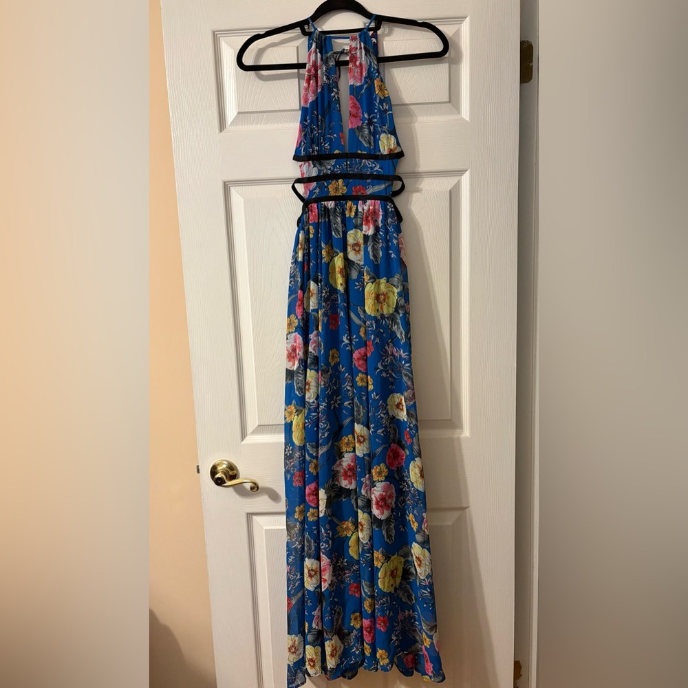 Express Vibrant Floral Maxi Dress